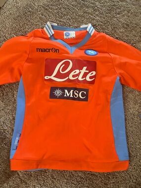 MACARON Kids Orange & Light Blue Soccer Top